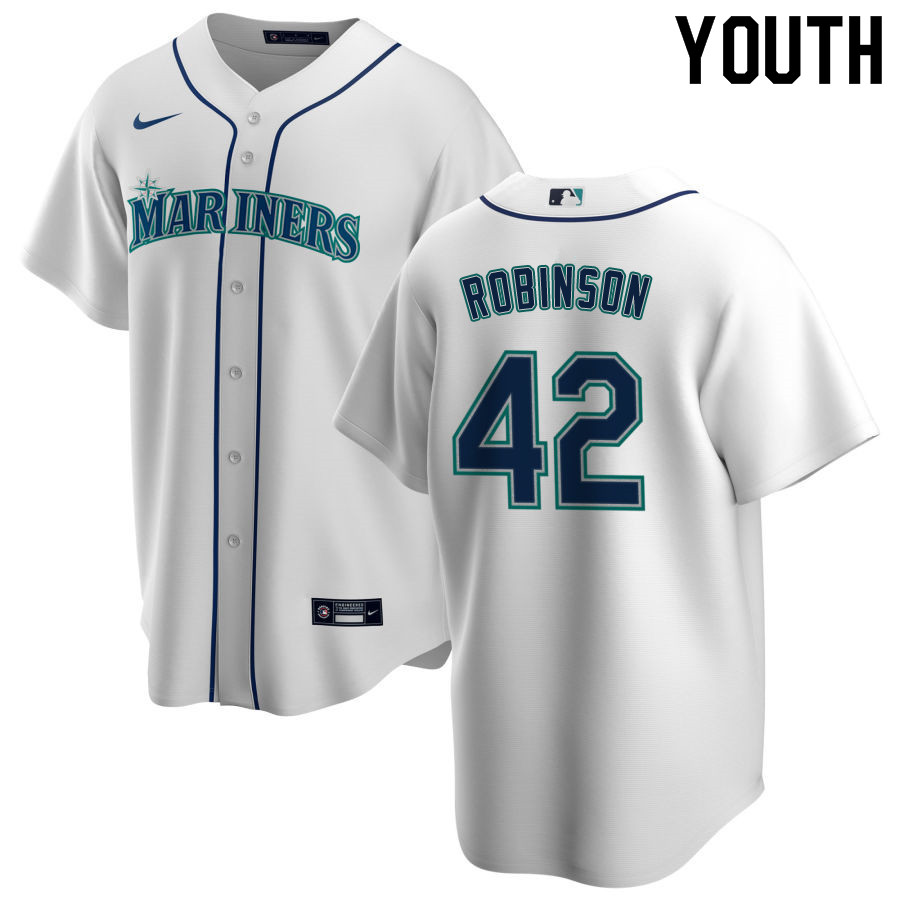 Nike Youth #42 Jackie Robinson Seattle Mariners Baseball Jerseys Sale-White